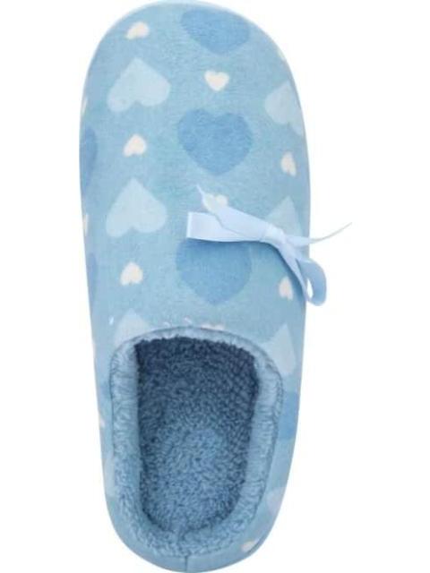 PANTUFLA DE PELUCHE AZUL SHOSH CONFORT