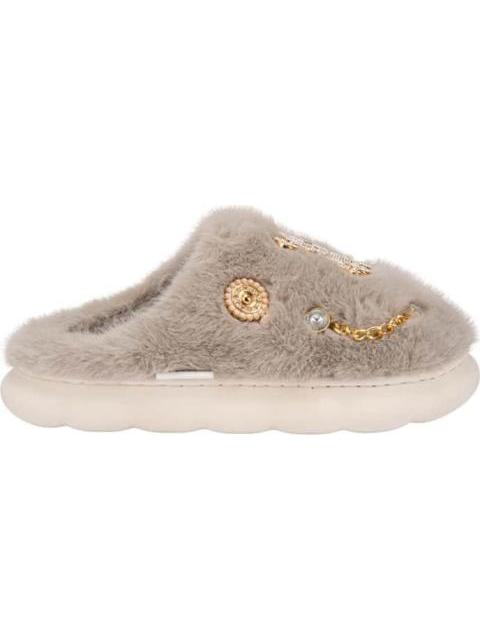 PANTUFLA DE PELUCHE GRIS SHOSH CONFORT