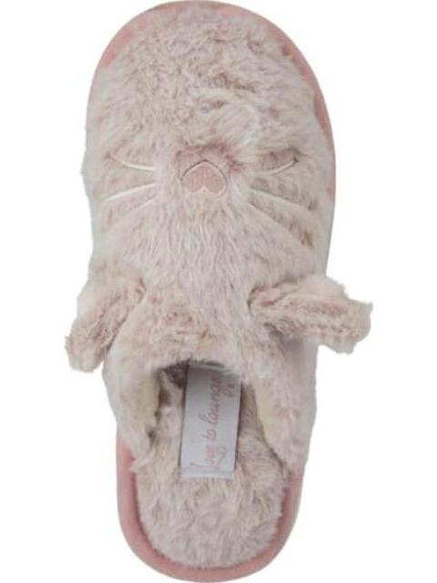 PANTUFLA GATO PELUCHE ROSA LOVE TO LOUNGE