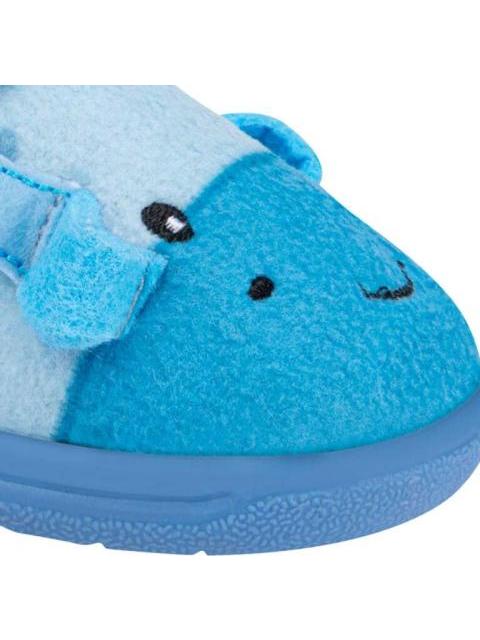PANTUFLA JIRAFA VELCRO AZUL VIVIS SHOES KIDS
