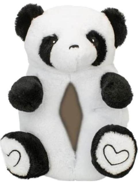 PANTUFLA OSO PANDA 3D BLANCO/NEGRO LOVE TO LOUNGE