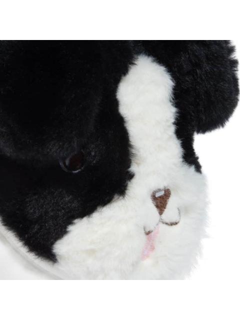 PANTUFLA PELUCHE PERRO NEGRO SCHATZ KIDS