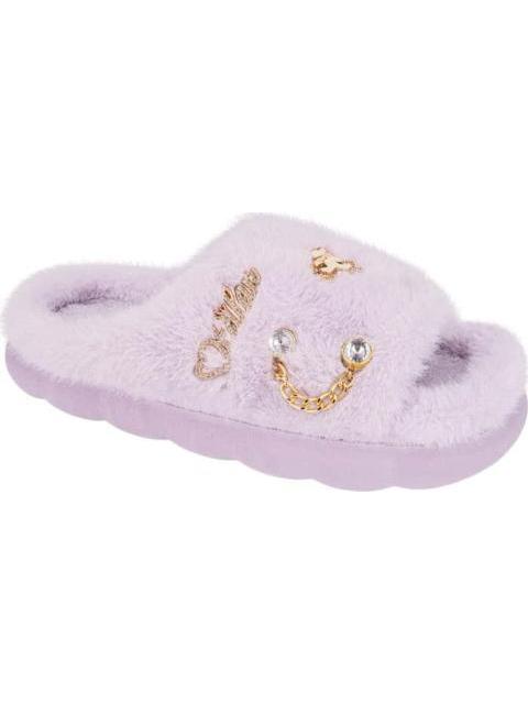 PANTUFLA PELUCHE LILA SHOSH CONFORT