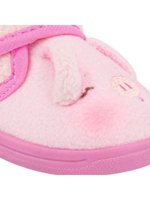 PANTUFLA PUERQUITO VELCRO ROSA VIVIS SHOES KIDS