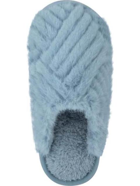 PANTUFLA ZUECO PELUCHE AZUL LOVE TO LOUNGE