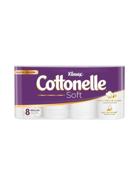 PAPEL HIGIENICO KLEENEX COTTONELLE 280 HD 8PZ