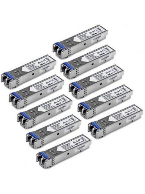 STARTECH  MODULOS TRANSCEPTORES SFPS GIGABIT DE FIBRA PARA CISCO GLC-LH-SMD MINI GBIC LC MULTI-MONOMODO 10KM-550M - PAQUETE DE 10 PIEZAS