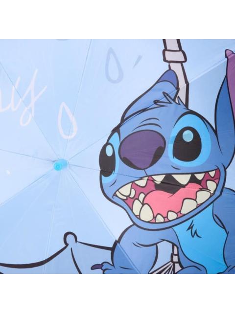 PARAGUAS CON BASTON STITCH AZUL STITCH