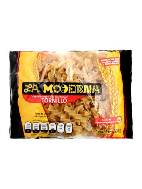 PASTA PARA SOPA LA MODERNA TORNILLO 200 GRAMOS