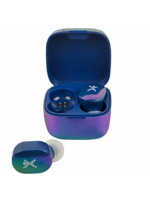 PERFECT CHOICE AUDIFONOS INTRAURICULARES CON MICROFONO TWS MINI PEARL INALAMBRICO BLUETOOTH USB-C AZUL