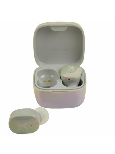 PERFECT CHOICE AUDIFONOS INTRAURICULARES CON MICROFONO TWS MINI PEARL INALAMBRICO BLUETOOTH USB-C GRIS