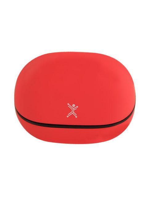 PERFECT CHOICE AUDIFONOS INTRAURICULARES CON MICROFONO TWS MINI TINY BEATS INALAMBRICO BLUETOOTH USB-C ROJO