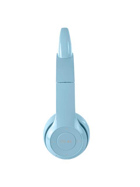 PERFECT CHOICE AUDIFONOS PARA NINOS CATTO BLUETOOTH ALAMBRICO-INALAMBRICO 3.5MM AZUL