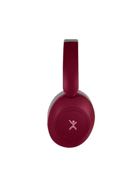 PERFECT CHOICE AUDIFONOS SOUNDIA BLUETOOTH INALAMBRICO USB-C ROJO