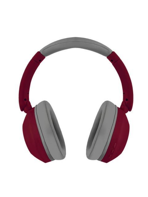 PERFECT CHOICE AUDIFONOS SOUNDIA BLUETOOTH INALAMBRICO USB-C ROJO