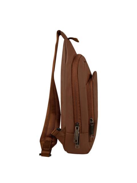 PERFECT CHOICE BOLSO CRUZADO DE POLIESTER PC-085027 19 X 13 X 28.8 CM AVELLANA