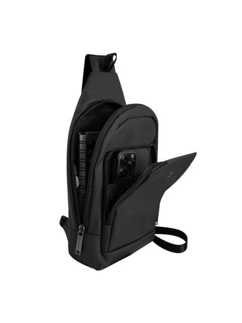 PERFECT CHOICE BOLSO CRUZADO DE POLIESTER PC-085041 19 X 13 X 28.8 CM NEGRO