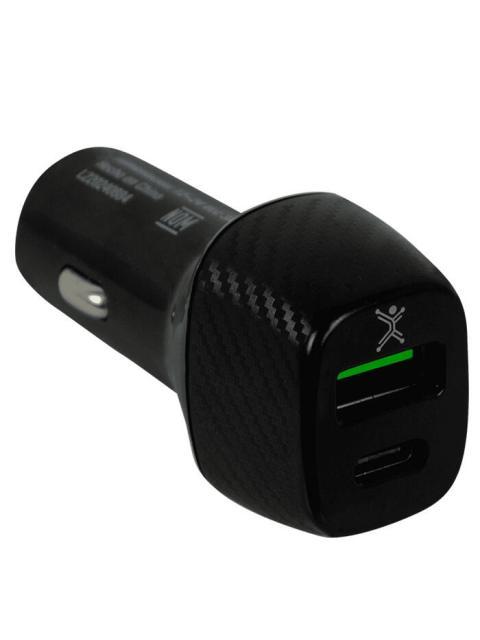 PERFECT CHOICE CARGADOR PARA AUTO PC-240884 24V 1X USB-C 1X USB-A NEGRO