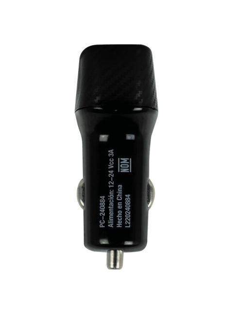 PERFECT CHOICE CARGADOR PARA AUTO PC-240884 24V 1X USB-C 1X USB-A NEGRO