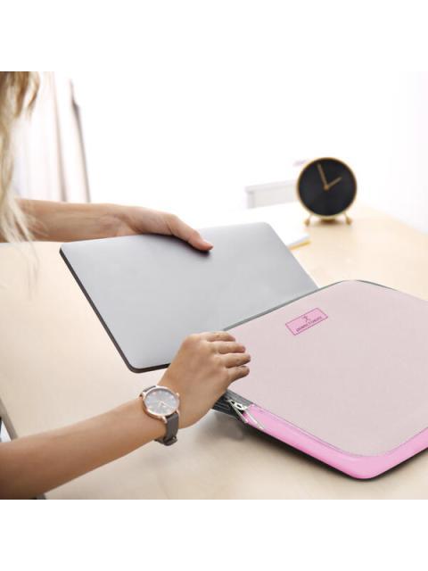 PERFECT CHOICE FUNDA DE NEOPRENO BAGIQ PARA LAPTOP 15.6 ROSA