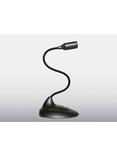 PERFECT CHOICE MICROFONO DE LUJO CON CUELLO FLEXIBLE PC-110279 ALAMBRICO NEGRO