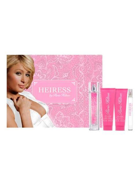 PERFUME SET 4 PIEZAS PARIS HILTON HEIRESS SPRAY BODY LOTION SHOWER GEL EDP 100 ML