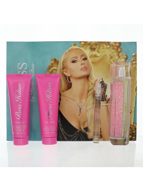 PERFUME SET 4 PIEZAS PARIS HILTON HEIRESS SPRAY BODY LOTION SHOWER GEL EDP 100 ML