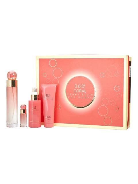 PERRY ELLIS SET 360 CORAL WOMEN PARFUM 118ML PARA MUJER
