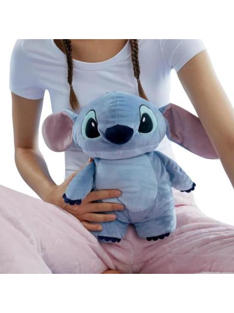 PERSONAJE DE PELUCHE CON BOLSA DE AGUA TERMICA AZUL STITCH