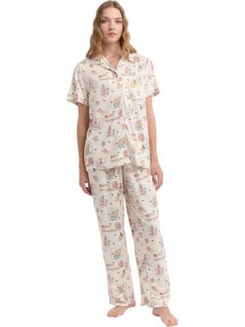 PIJAMA DAMA DAMA MARFIL BOB ESPONJA