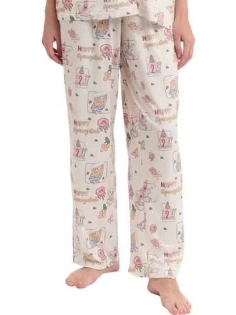PIJAMA DAMA DAMA MARFIL BOB ESPONJA