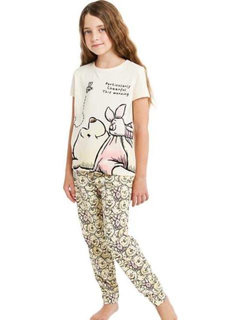 PIJAMA ESTAMPADA APLICACIONES BEIGE WINNIE THE POOH