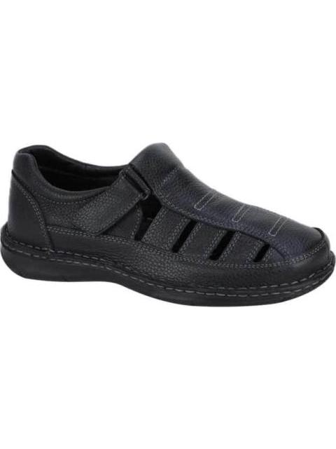 SANDALIA CASUAL TEJIDO A MANO NEGRO KAFE