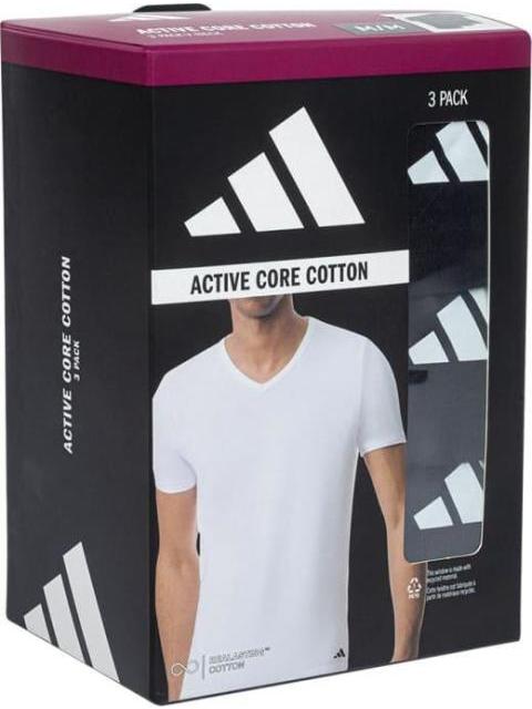 PLAYERA 3PK V NECK T-SHIRT NEGRO ADIDAS UNDERWEAR