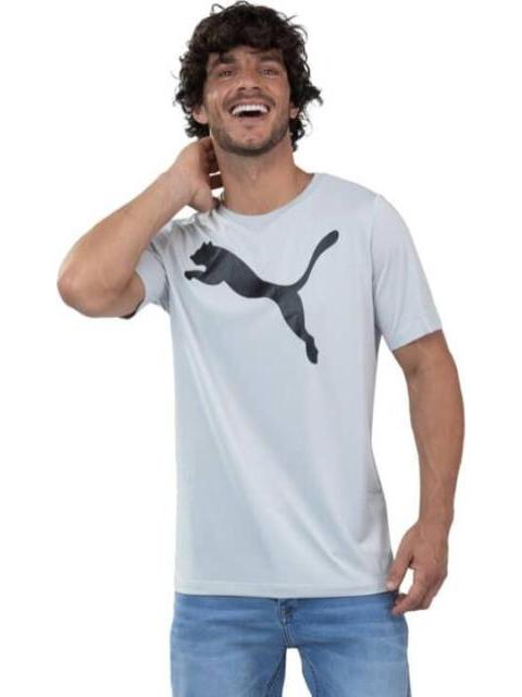 PLAYERA ACTIVE BIG LOGO TEE GRIS PUMA