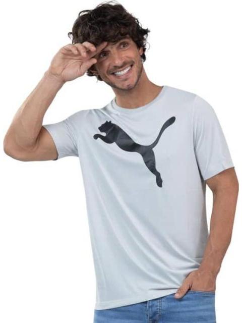 PLAYERA ACTIVE BIG LOGO TEE GRIS PUMA