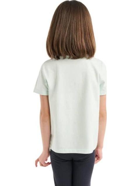 PLAYERA APLICACIONES AZUL MENTA HOLLY LAND KIDS