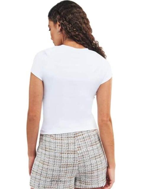 PLAYERA CUELLO V BLANCO HOLLY LAND