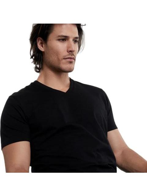 PLAYERA CUELLO V NEGRO NEXT CO