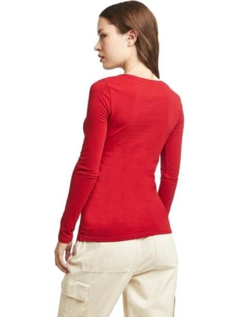 PLAYERA MANGA LARGA ROJO HOLLY LAND