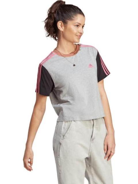 PLAYERA CORTA ESSENTIALS GRIS ADIDAS