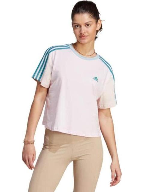 PLAYERA CORTA ESSENTIALS ROSA ADIDAS