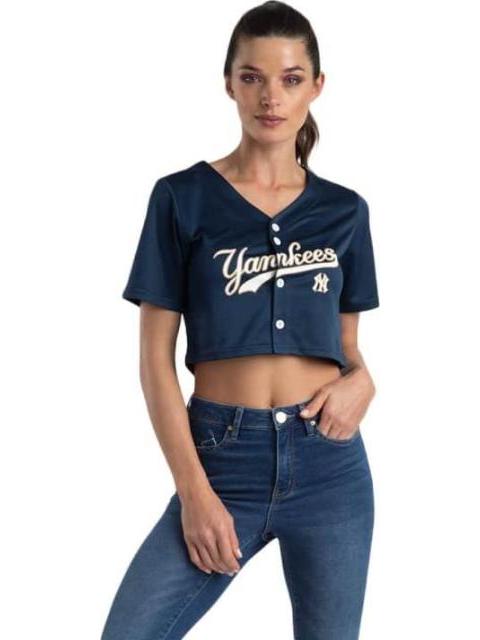 PLAYERA CROP NEW YORK YANKEES AZUL MLB