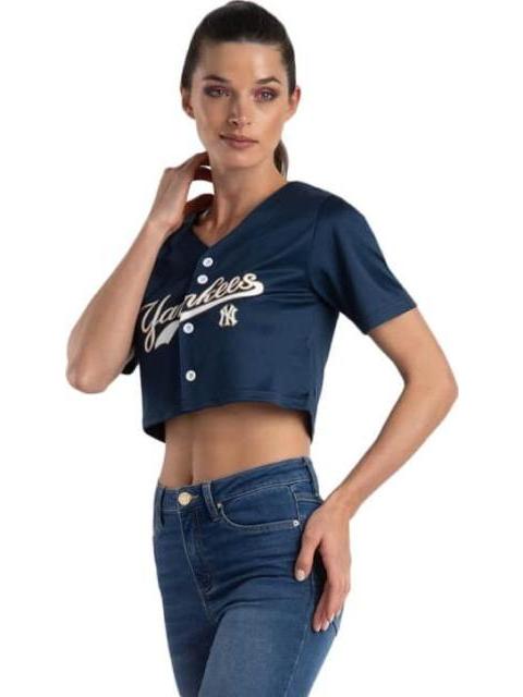 PLAYERA CROP NEW YORK YANKEES AZUL MLB