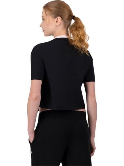 PLAYERA CROP W NEGRO CHAMPION