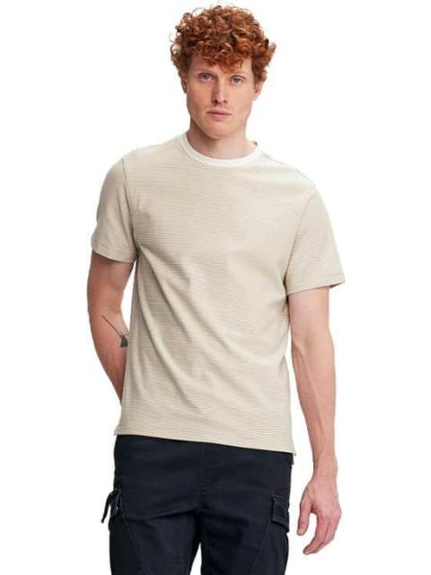 PLAYERA CUELLO CON VISOS EN BLANCO BEIGE NEXT CO