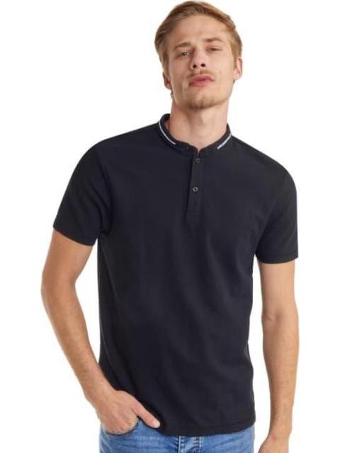 PLAYERA CUELLO POLO MANGA CORTA NEGRO NEXT CO