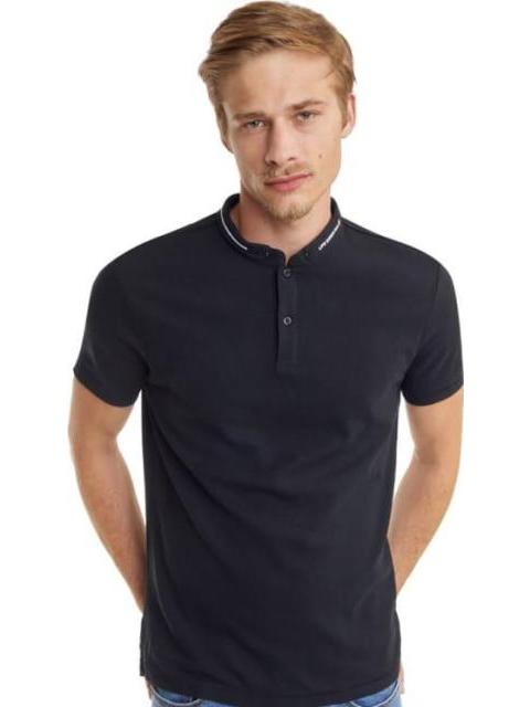 PLAYERA CUELLO POLO MANGA CORTA NEGRO NEXT CO