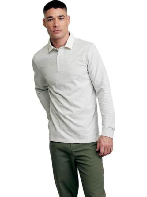 PLAYERA CUELLO POLO MANGA LARGA GRIS D.E.E.P SELECTION