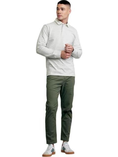 PLAYERA CUELLO POLO MANGA LARGA GRIS D.E.E.P SELECTION